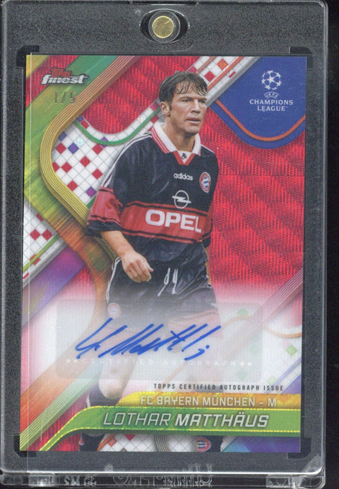2024/25 Topps Finest Lothar Matthaus Autograph /5