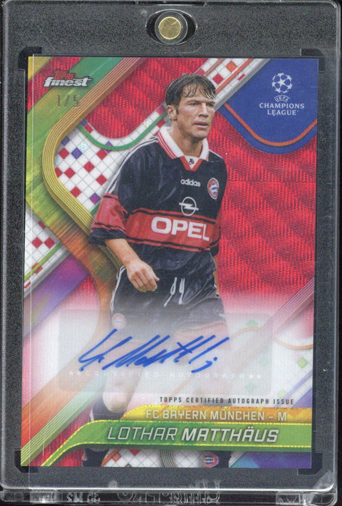 2024/25 Topps Finest Lothar Matthaus Autograph /5