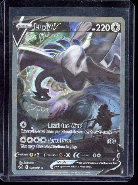 2022 Pokemon SWSH Lugia V Silver Tempest #186