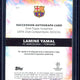 LAMINE YAMAL 2023-24 Topps Inception UCC Succession Rookie Auto 27/75