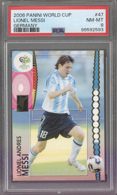2006 Panini World Cup Lionel Messi #47 PSA 8