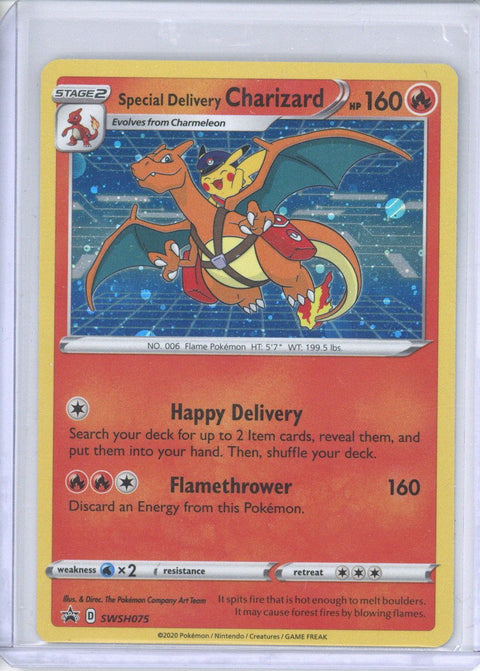 2020 Pokemon SWSH Promo Special Delivery Charizard SWSH075
