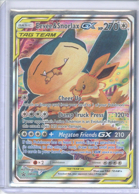 2019 Pokemon S&M Eevee & Snorlax GX Tag Team Promo SM169