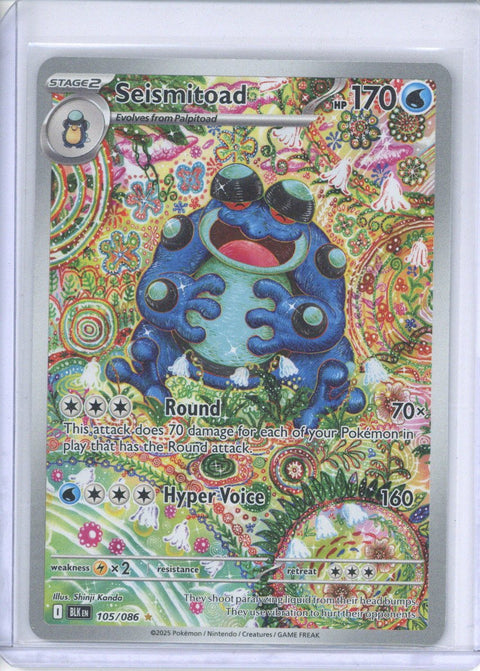 Pokemon SV: Black Bolt 105/086 Seismitoad  Near Mint