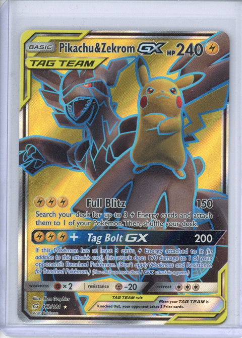 2019 Pokemon SM Team Up Pikachu & Zekrom GX Tag Team FA 162/181