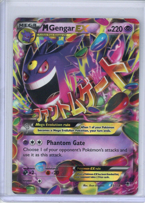 2014 Pokemon Phantom Forces M Gengar EX 35/119