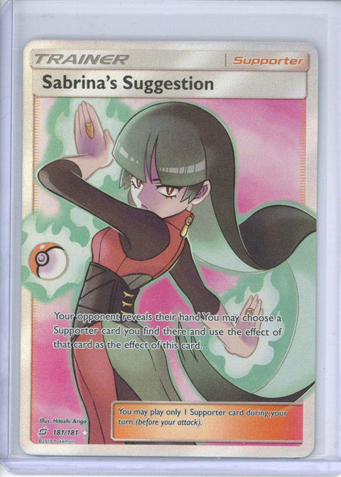 2019 Pokemon S&M Sabrina's Suggestion FA 181/181