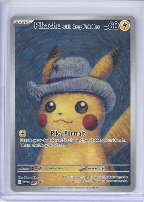 2023 Pokemon S&V Pikachu with Grey Felt Hat Promo 085