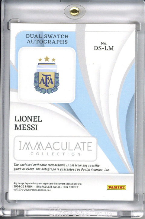 2024/25 Panini Immaculate Lionel Messi Dual Swatch Autograph /25