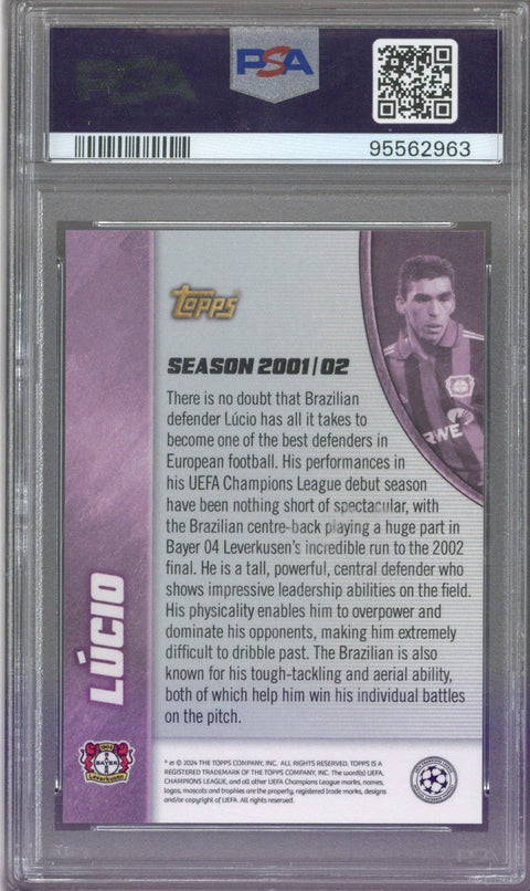 2023/24 Topps Lucio Lost Rookie Cards Autograph Pink PSA 10
