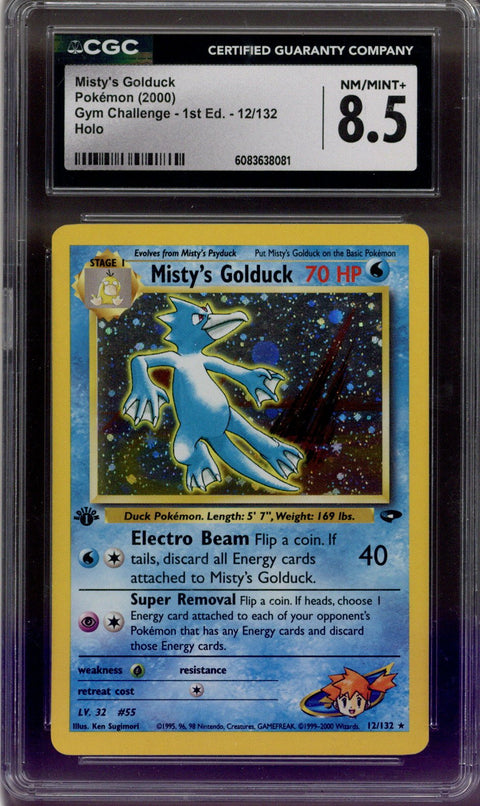 2000 Pokémon Misty's Golduck Gym Challenge #12 CGC 8.5