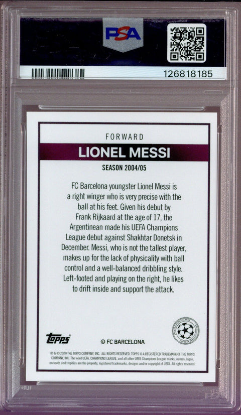 2020 TOPPS THE LOST ROOKIE CARDS LIONEL MESSI PSA 10 126818185 – Dave ...