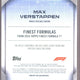 2024 Topps Finest F1 Max Verstappen Finest Formulas PATCH 24/50