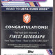 2023 Topps Finest UEFA Euro Virgil Van Dijk Green Wave Auto /99