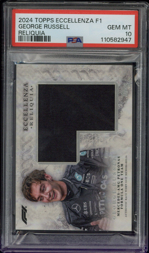 2024 Topps Eccellenza F1 George Russell Reliquia PSA 10