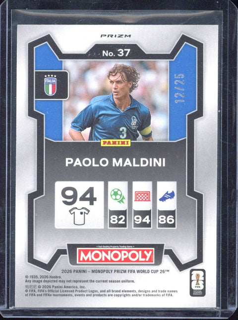 2026 Panini Monopoly Paolo Maldini /25