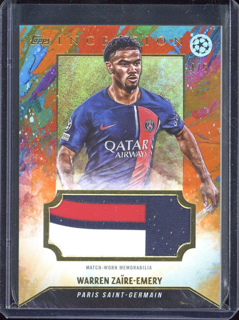 2023-24 Topps Inception UCC Warren Zaire-Emery Patch /5
