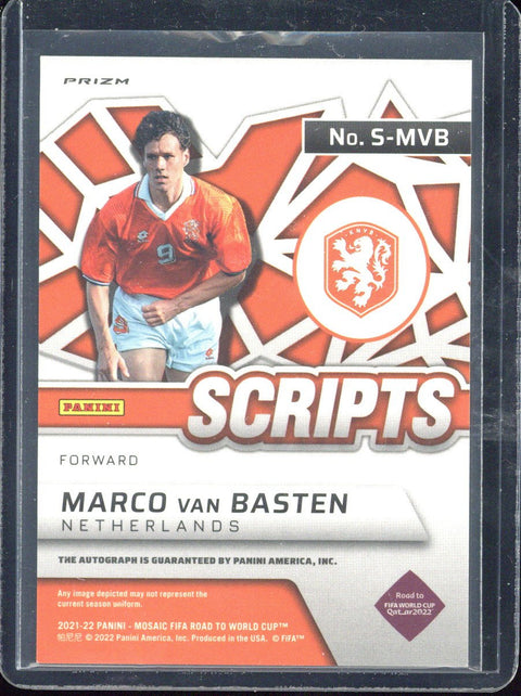 2021-22 Panini Mosaic Marco van Basten Scripts Autograph