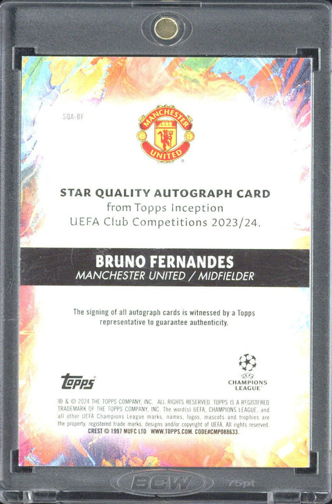 2023-24 Topps Inception UCC Bruno Fernandes Star Quality Autograph /10