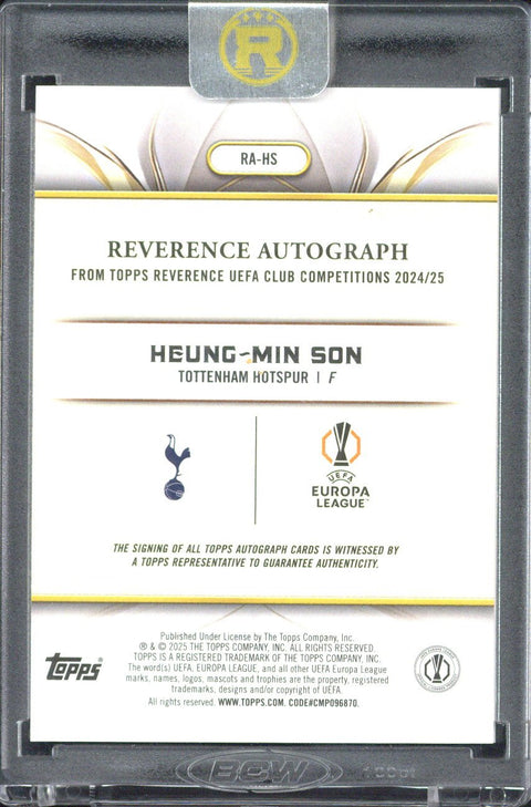 2024-25 Topps Reverence Heung-Min Son Autograph /75