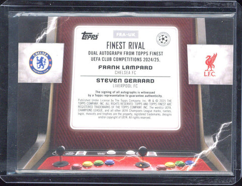 2024-25 Topps Finest UCC Frank Lampard / Steven Gerrard Dual Autograph /5