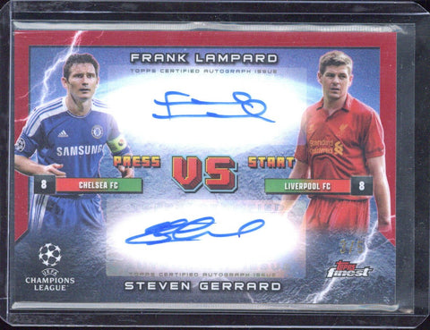 2024-25 Topps Finest UCC Frank Lampard / Steven Gerrard Dual Autograph /5