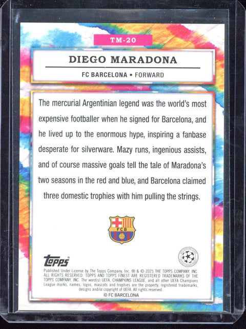 2025 Topps Finest UCC Diego Maradona The Man