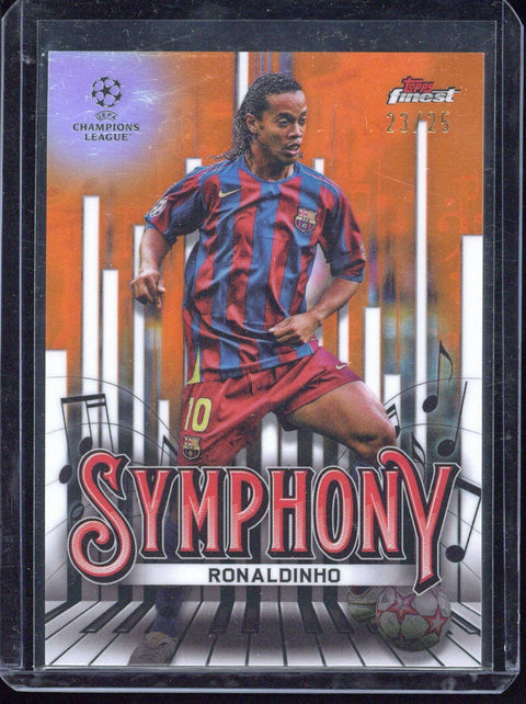 2024-25 Topps Chrome Finest UCC Ronaldinho Symphony /25 #SY-1