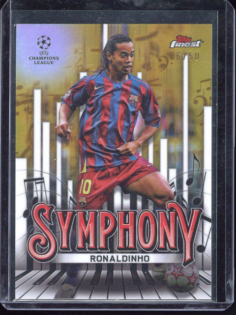 2024-25 Topps Chrome Finest UCC Ronaldinho Symphony /50 #SY-1