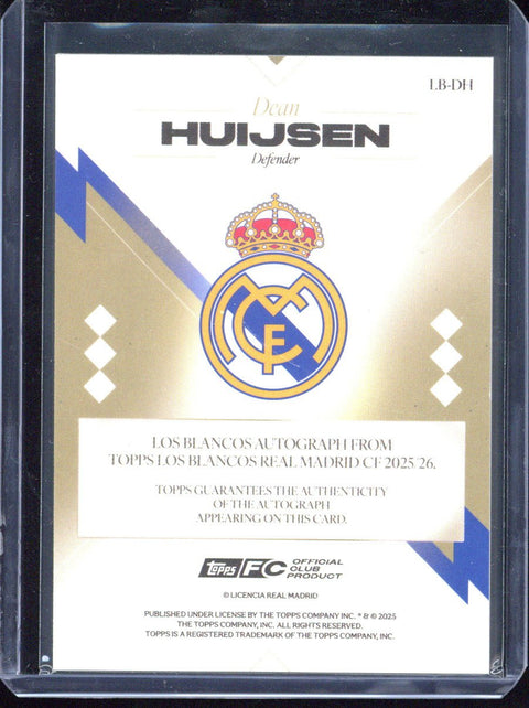 2025-26 Topps Los Blancos Dean Huijsen Autograph
