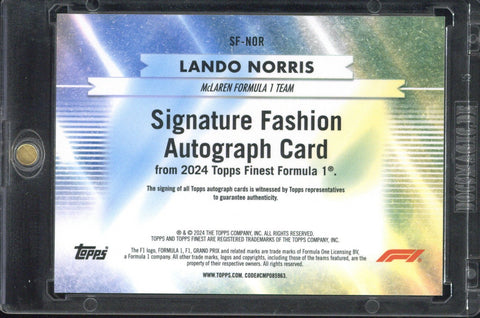 2024 Topps Finest Lando Norris Superfractor 1/1 #SF-NOR