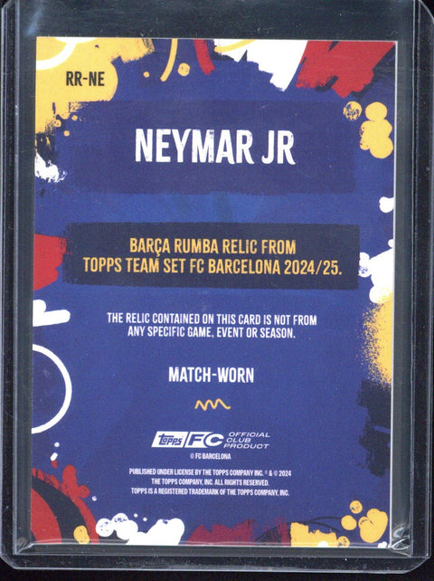 2024-25 Topps FC Barcelona Team Set Neymar Jr. 1/1 Rumba Relic #RR-NE