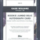 2024 Topps Inception Football Caleb Williams RC Autograph Relic /75