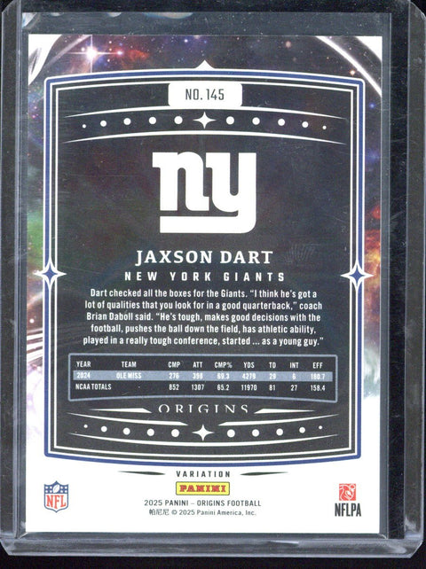 2025 Panini Origins Jaxson Dart RC