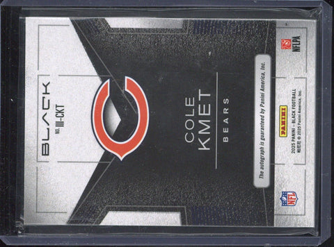 2025 Panini Black Football Cole Kmet Autograph /99