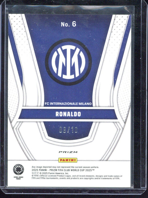 2025 Panini Prizm Club World Cup Ronaldo /10 #6