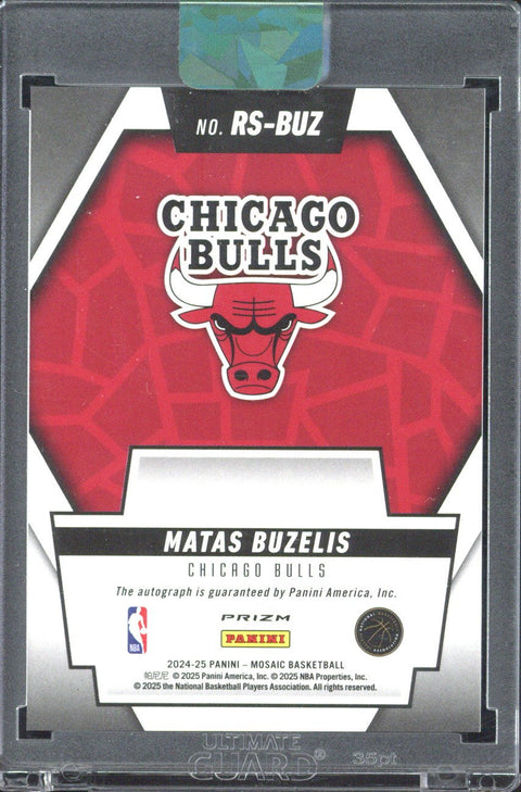 2024-25 Panini Mosaic Matas Buzelis RC Scripts Autograph #RS-BUZ