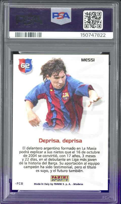 2004/05 Panini Sports Mega Cracks Barca-Campeon Lionel Messi #62 PSA 6