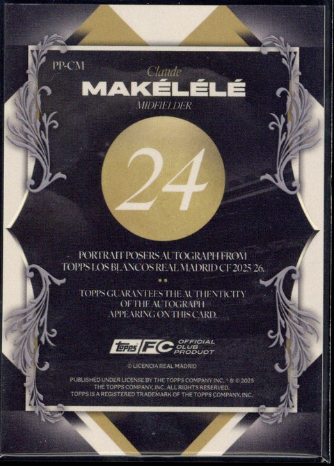 2025/26 Topps Los Blancos Claude Makélélé Autograph /25 #PP-CM