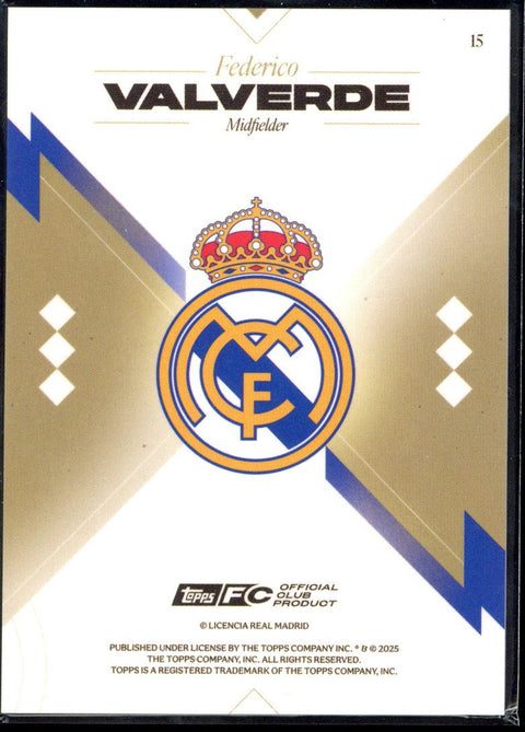 2025/26 Topps Los Blancos Federico Valverde /50 #15