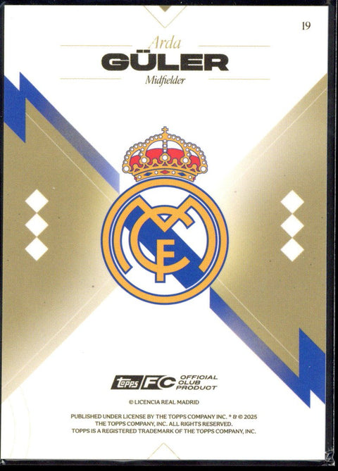 2025/26 Topps Los Blancos Arda Güler /99 #19