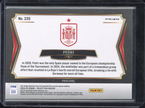 2024-25 Panini Select Fifa Pedri Zebra #235