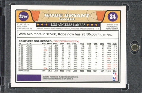 2008 Topps NBA Properties Kobe Bryant #24