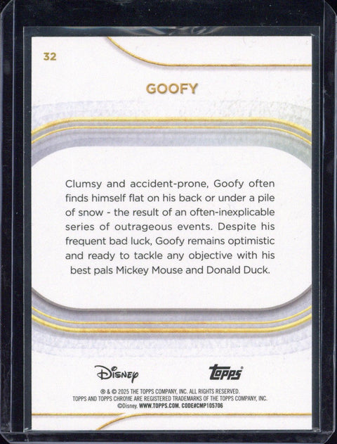 2025 Topps Chrome Disney Goofy /75 #32