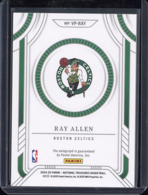 2024-25 Panini National Treasures Basketball Ray Allen Autograph /24 #VP-RAY