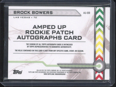2025 Topps Amped Up Brock Bowers Autograph Relic #AU-BB