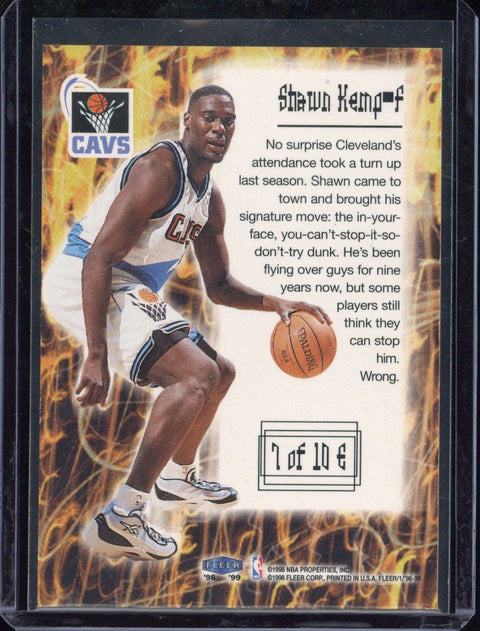 1998/99 Fleer Basketball Shawn Kemp /10