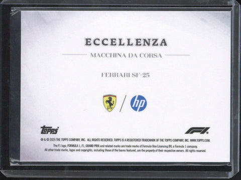 2025 Topps Eccellenza F1 Ferrari SF-25 /99