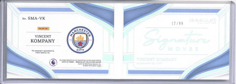 2023/24 Panini Immaculate Collection Soccer Vincent Kompany Autograph Booklet SMA-VK /99