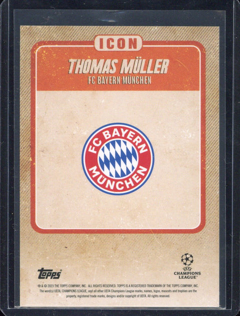 2022-23 Topps Jamal Musiala Platinum Thomas Müller Icon /5